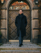 Sartorial Raglan Rock Cashmere Mörkblå 50