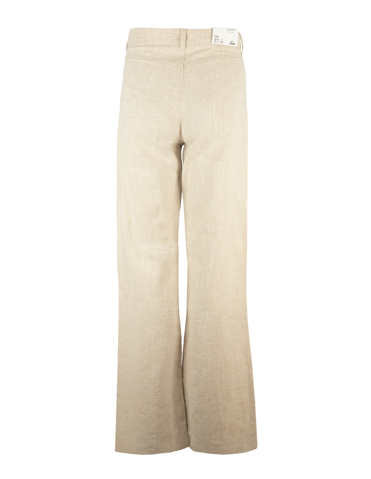 Rosa Linnebyxa Beige