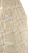 Aida Kavaj Linne Glencheckrutig Beige 48