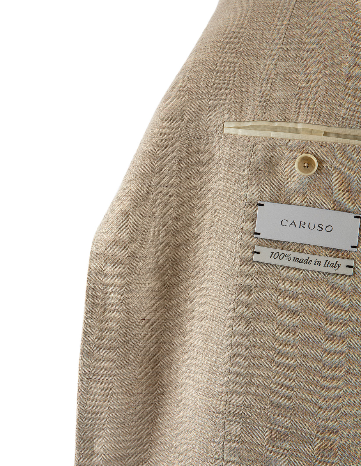 Aida Kavaj Linne Fiskbensmönster Beige 50