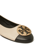 Claire Cap Toe Ballerinasko Creme/Svart