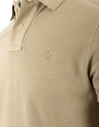 Custom Slim Fit Polo Piké Khakibeige
