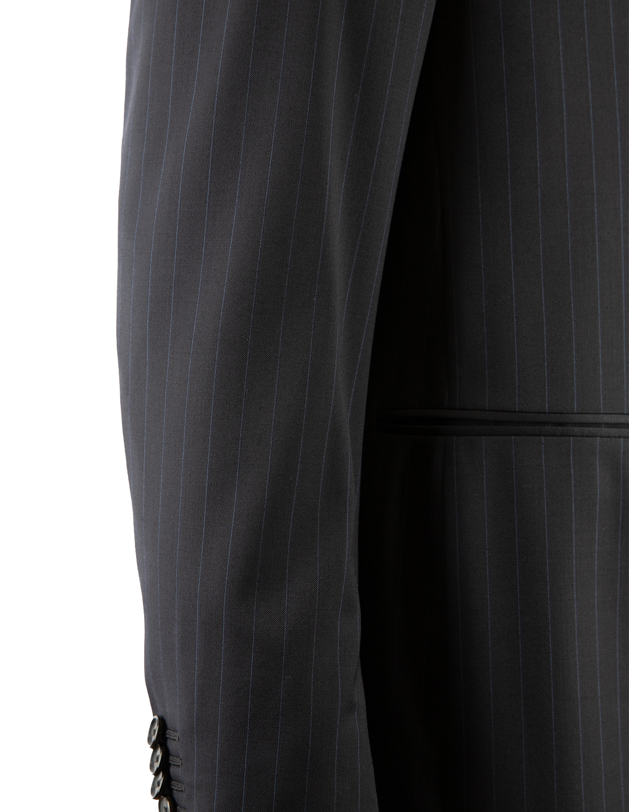 Aida Kostym Ull Kritstrecksrandig Navy