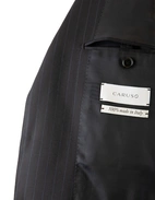 Aida Kostym Ull Kritstrecksrandig Navy