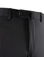 Aida Kostym Ull Kritstrecksrandig Navy