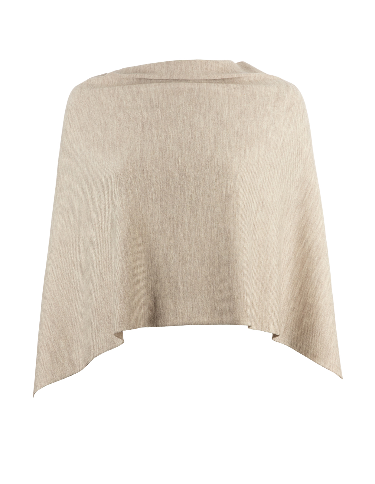 Paris Poncho Ljusbeige One Size