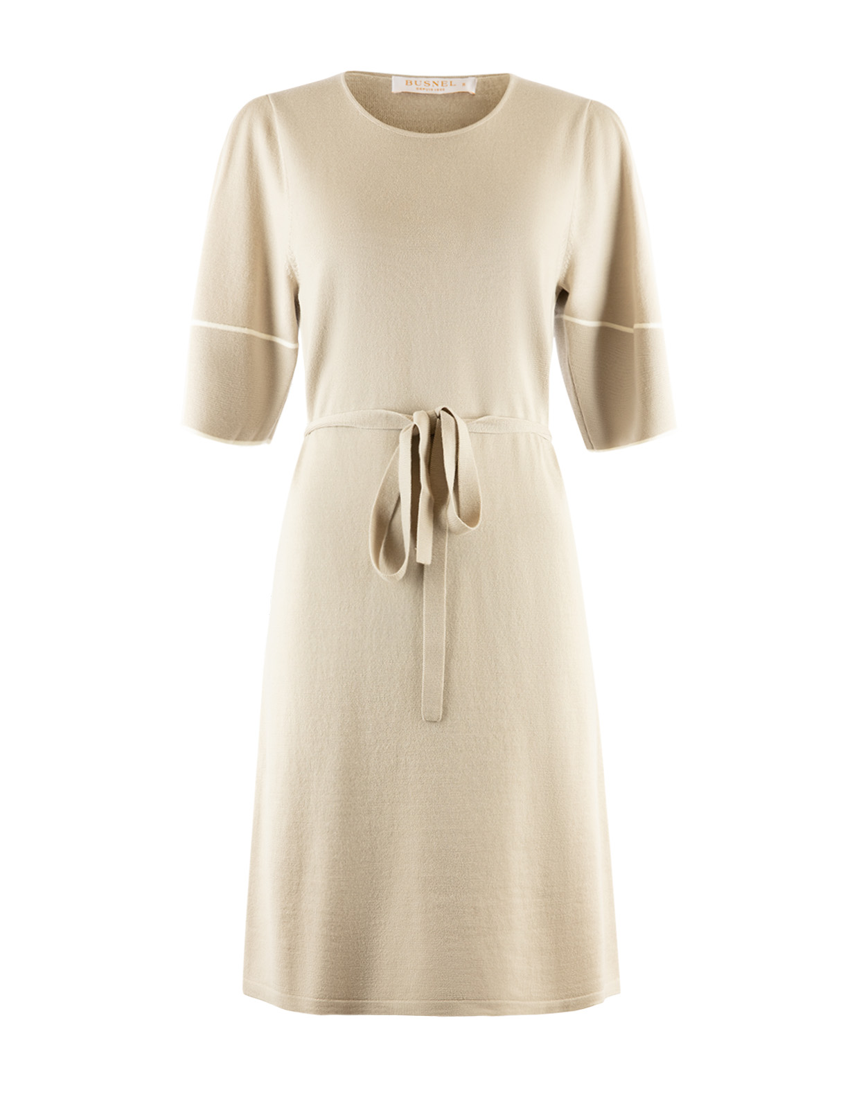 Mathea Klänning Beige/Vit