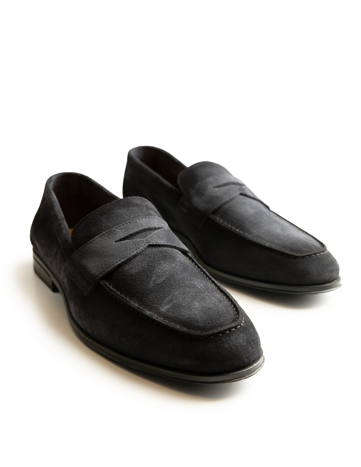 Penny Loafer Mocka Mörkblå 41