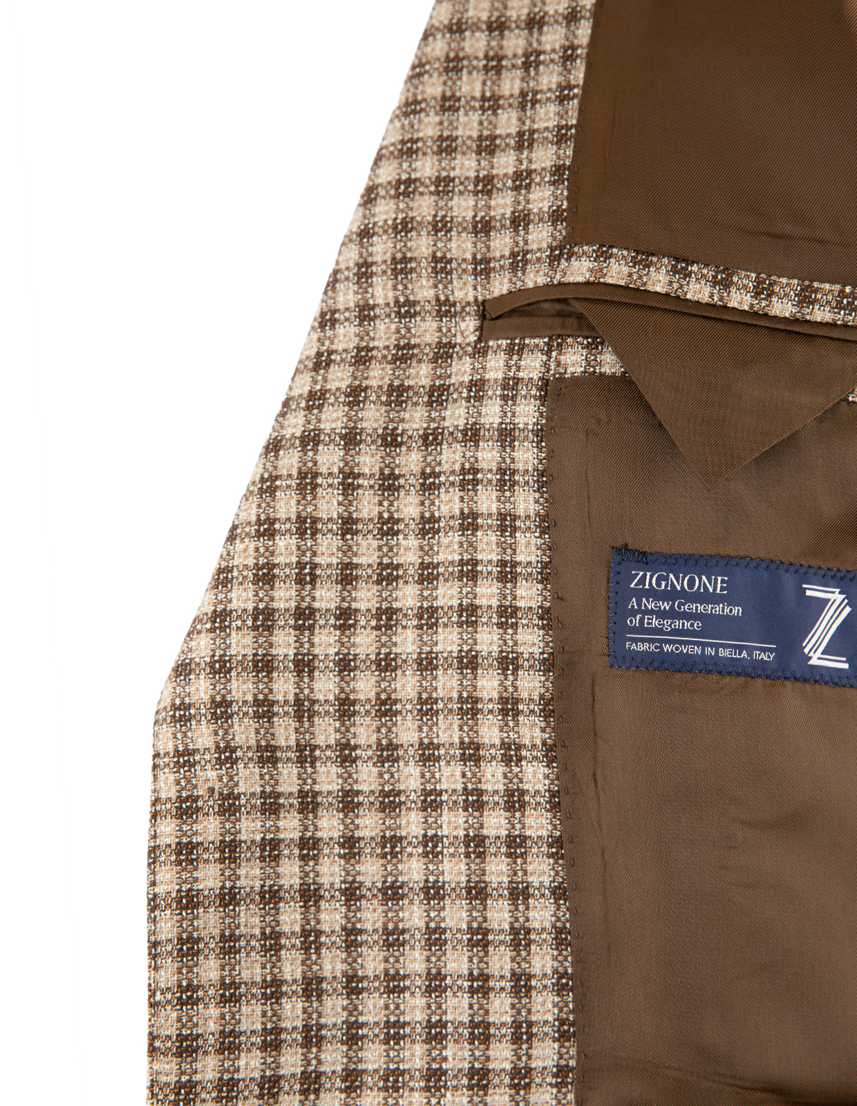 Firenze Kavaj Brun/Beige Rutig 54