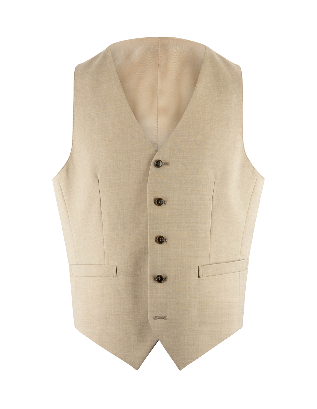 Wayde Väst Mix & Match Ull Stretch Sand Beige