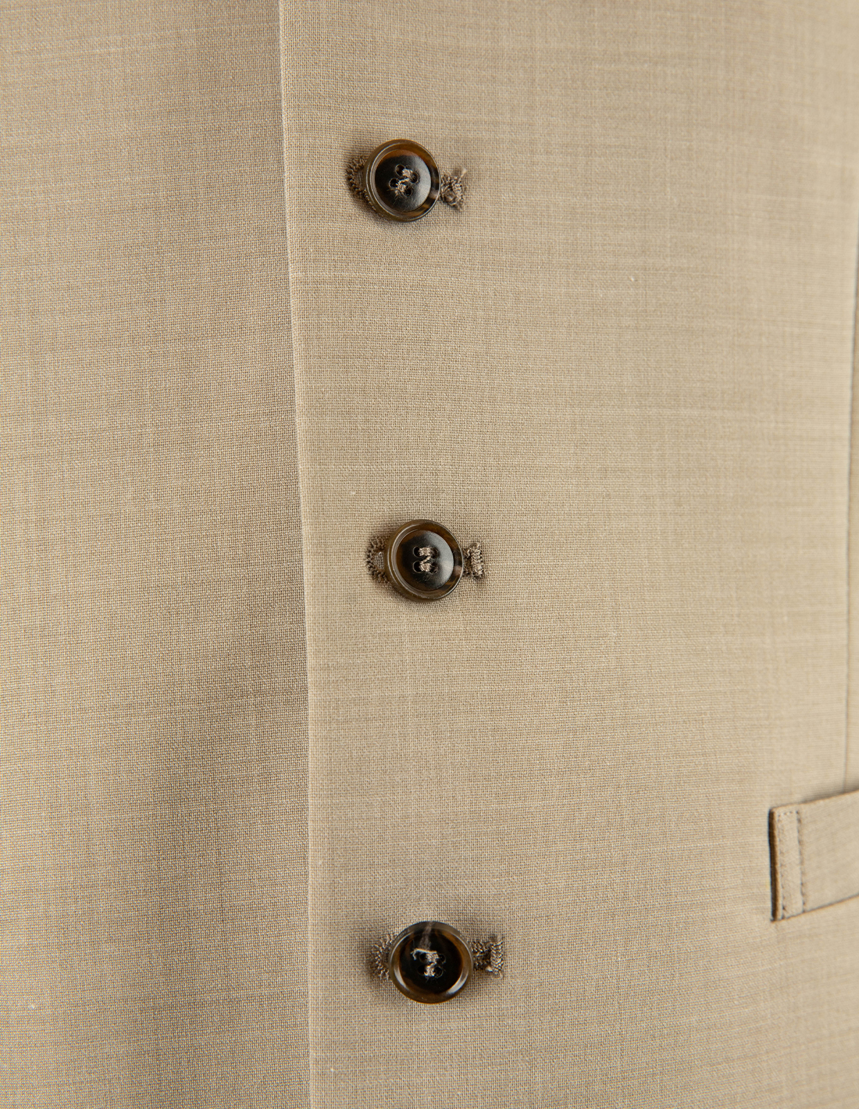 Wayde Väst Mix & Match Ull Stretch Sand Beige 52