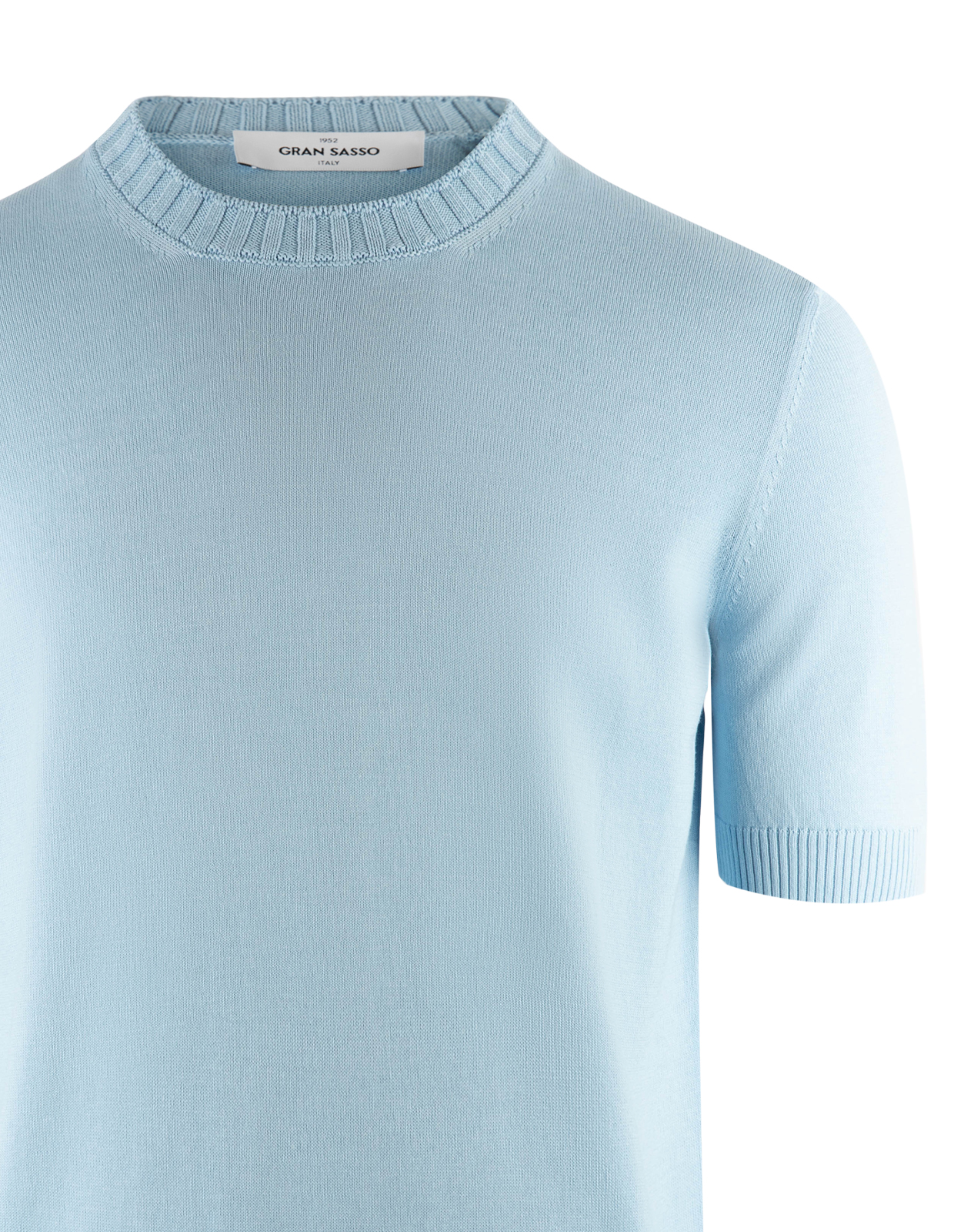 T-Shirt Stickad Ljusblå 54