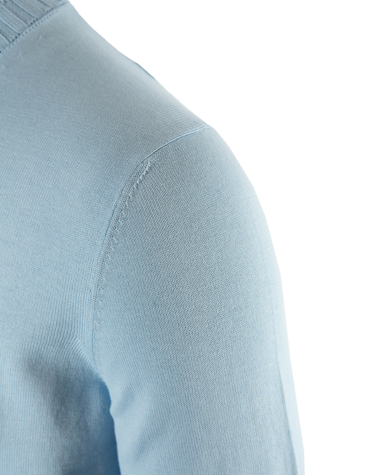 T-Shirt Stickad Ljusblå 54