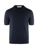 T-Shirt Stickad Navy