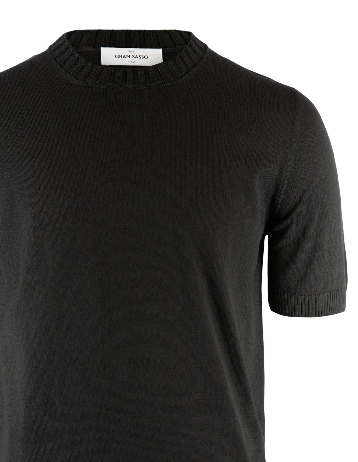 T-Shirt Stickad Svart