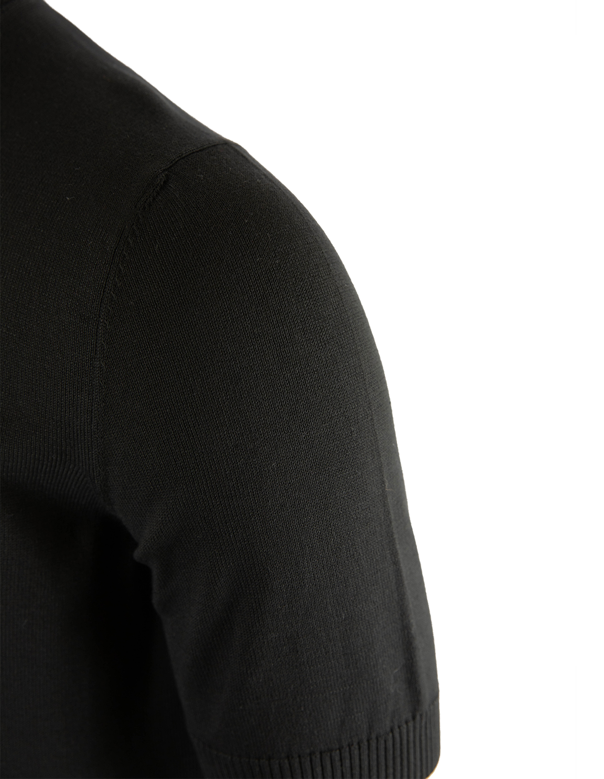 T-Shirt Stickad Svart