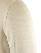 Rundhals Tröja Ull Siden College Beige
