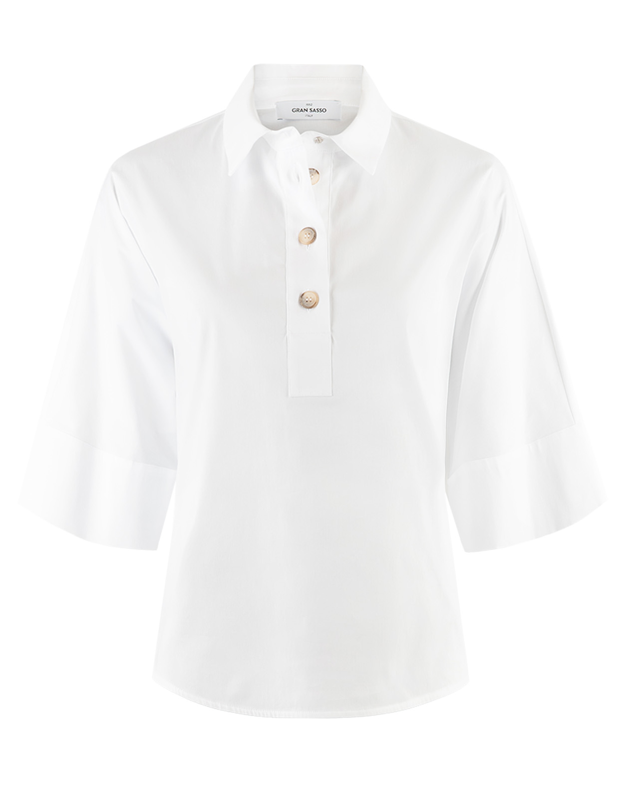 Poplin Blus Vit