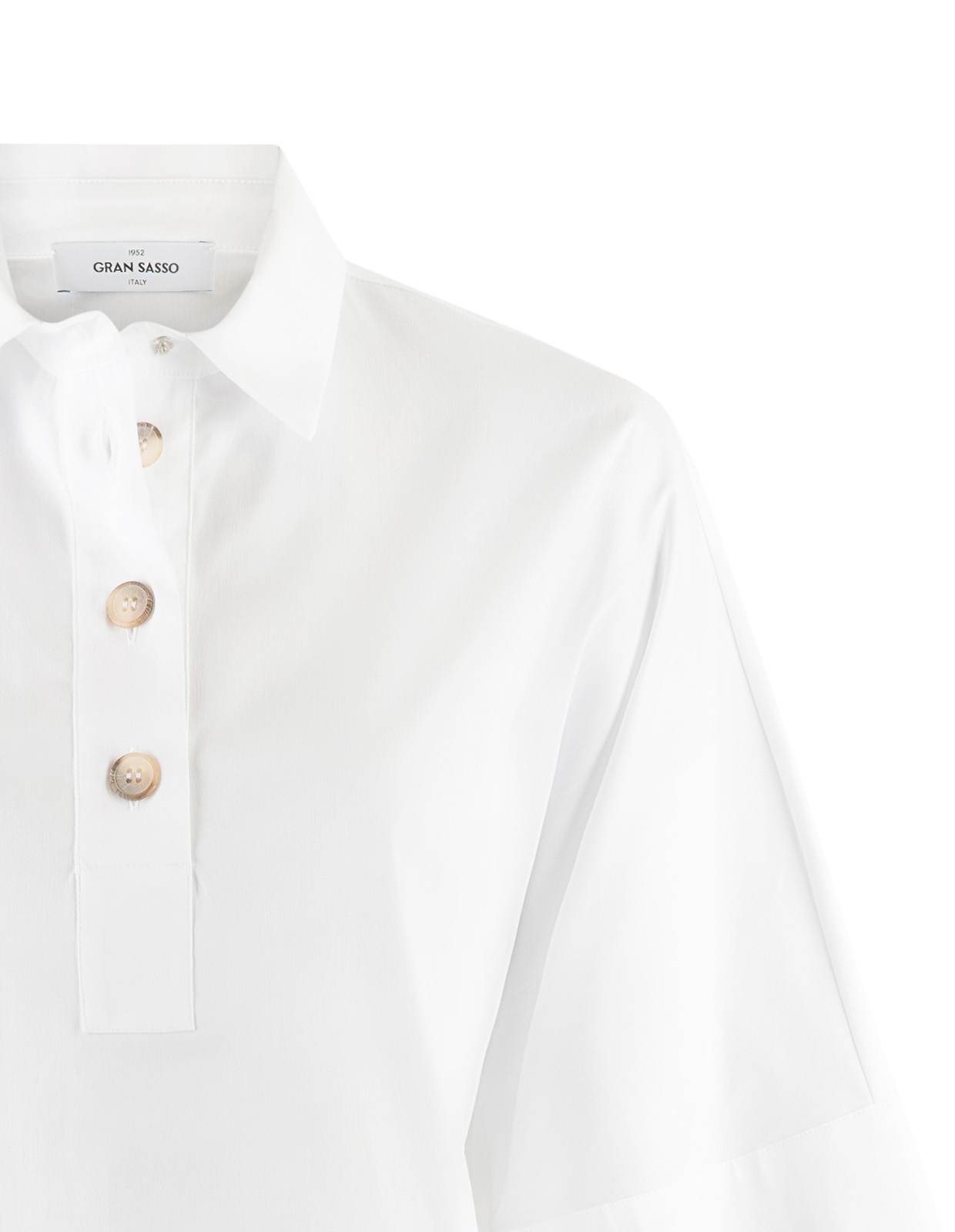 Poplin Blus Vit