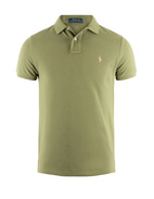 Pikétröja Custom Slim Fit Olivgrön