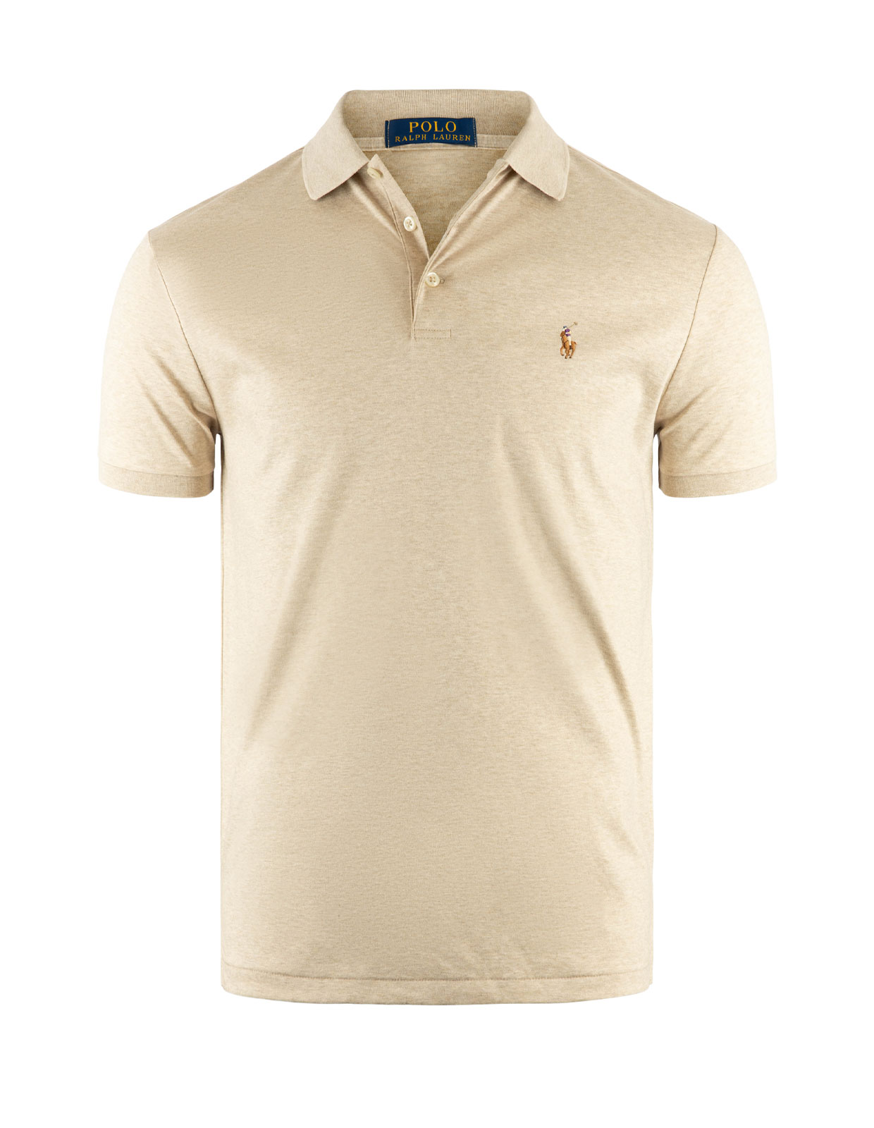 Pikétröja Custom Slim Fit Ljusbeige