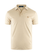 Pikétröja Custom Slim Fit Ljusbeige