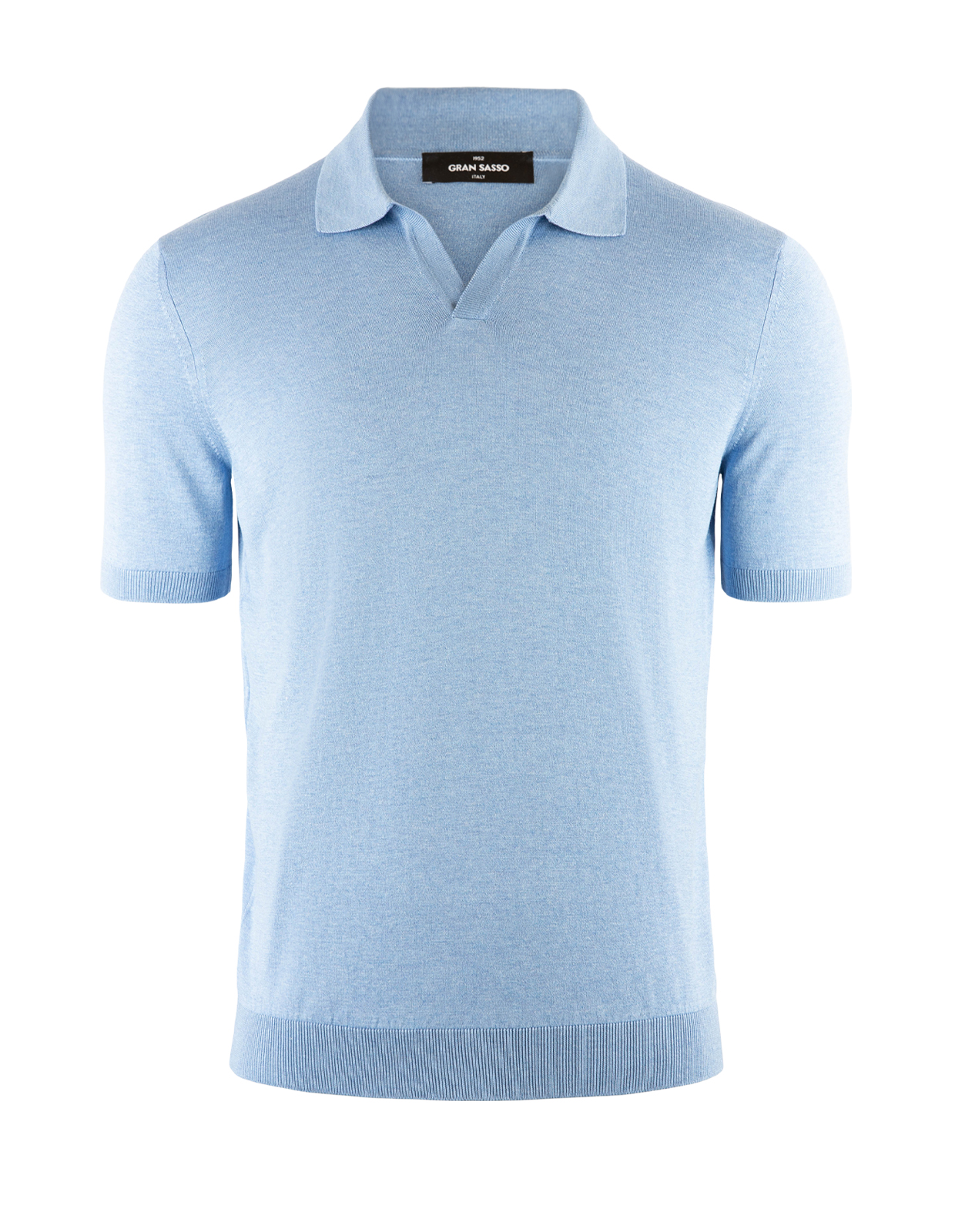 Polo Piquet Silk Ljusblå