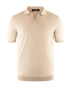 Polo Piquet Silk Beige