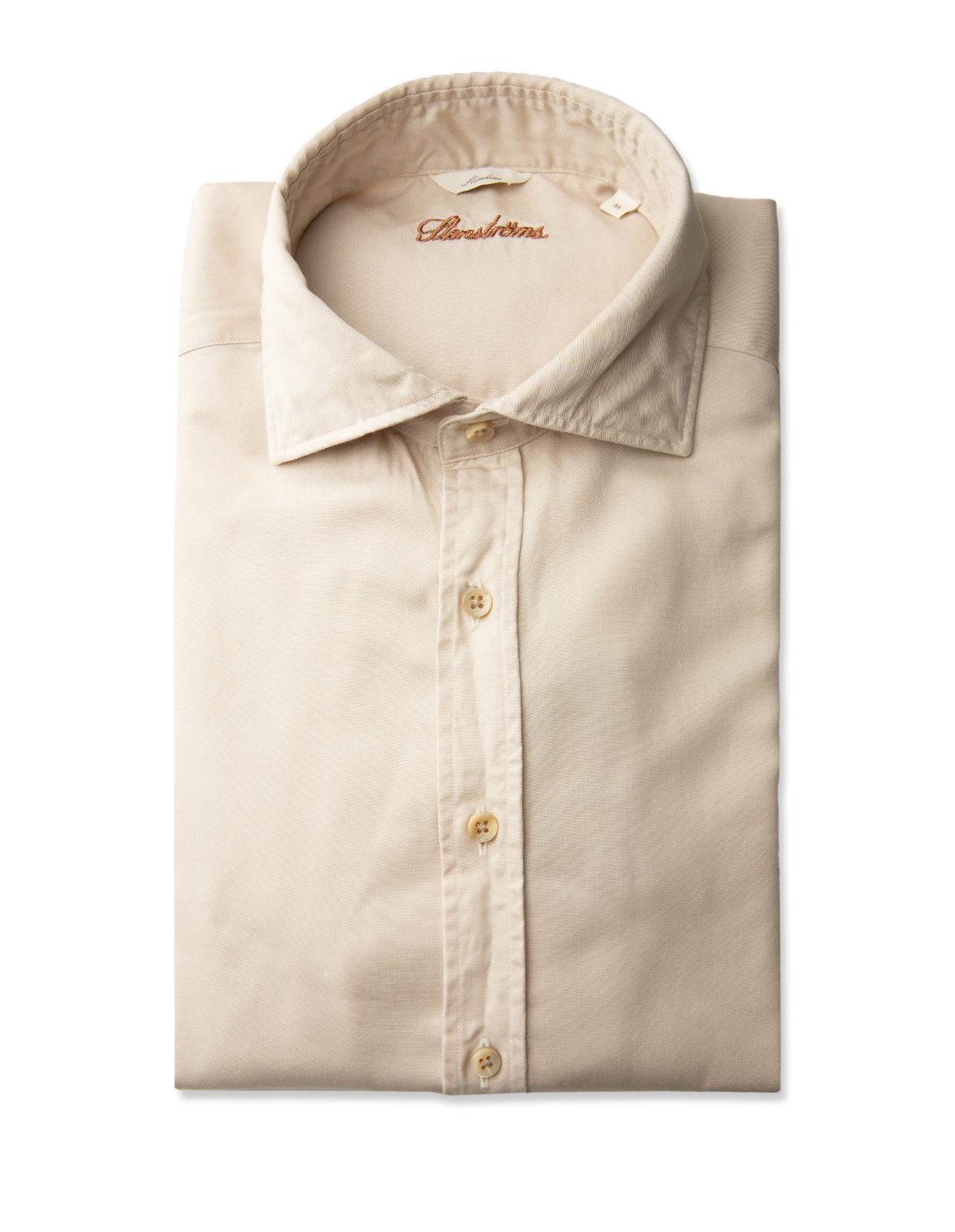 Fitted Body Casual Skjorta Ljusbeige