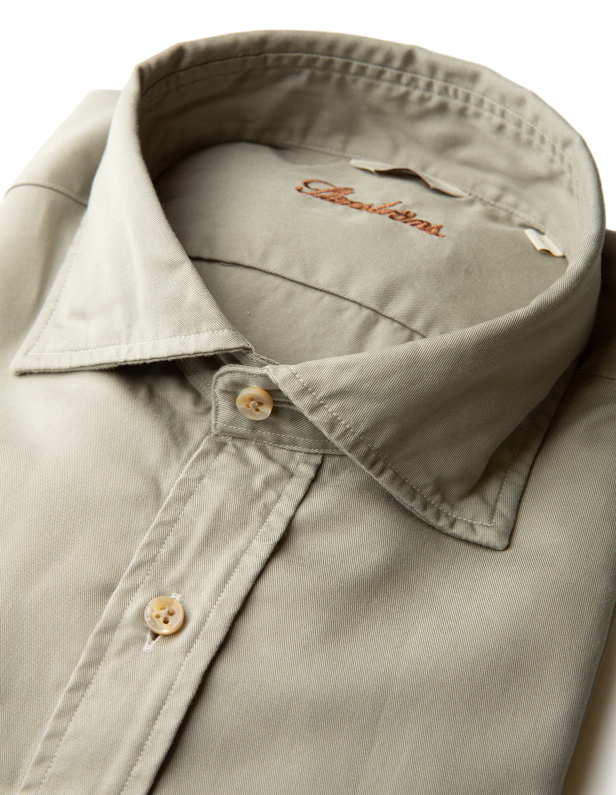 Slim Fit Casual Skjorta Ljusgrön