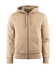 Hoodie Full-Zip Ljusbrun