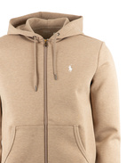 Hoodie Full-Zip Ljusbrun
