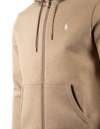 Hoodie Full-Zip Ljusbrun