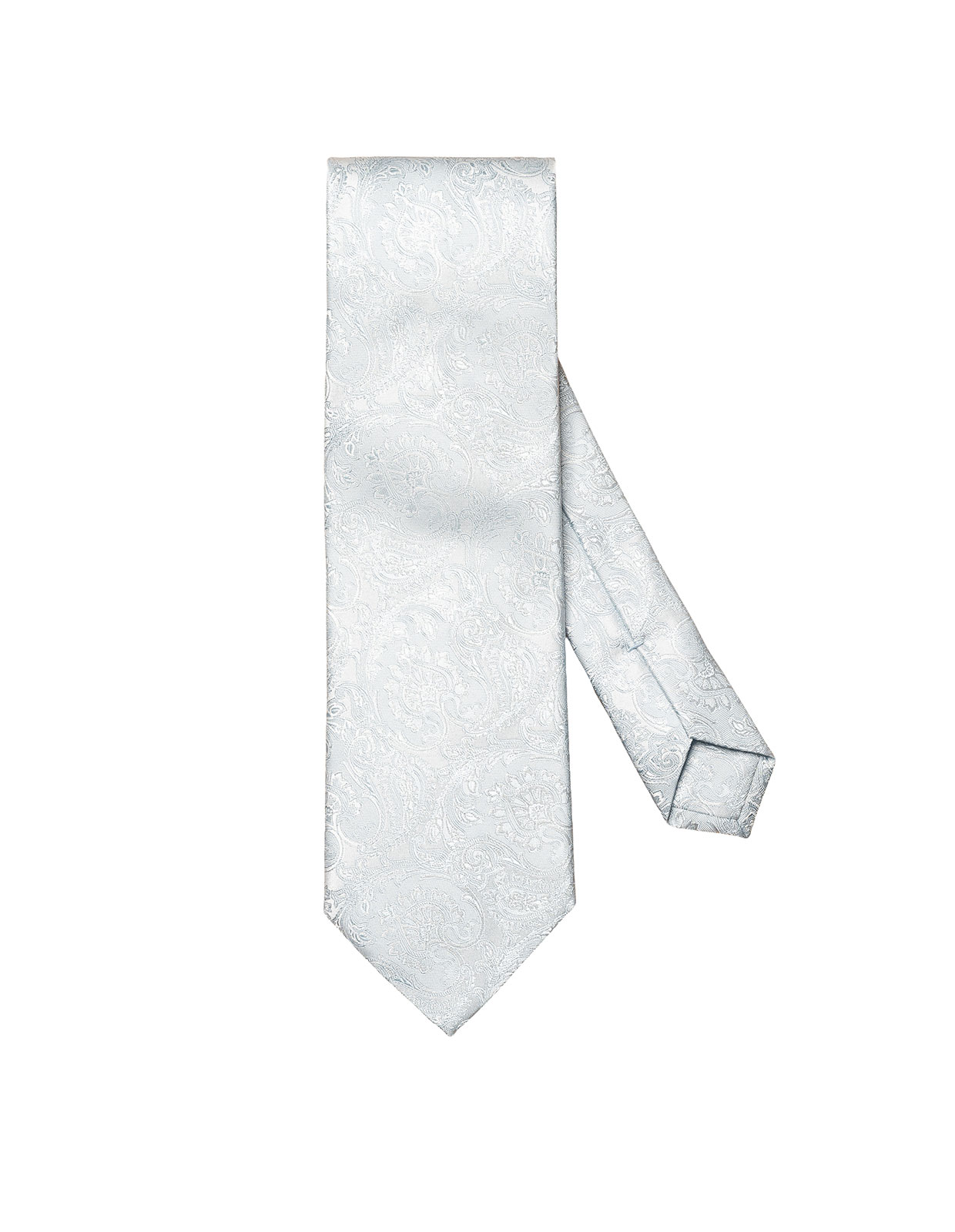 Slips Siden Ljusblå Paisley One Size