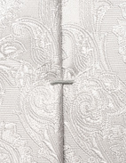 Slips Siden Silvergrå Paisley One Size