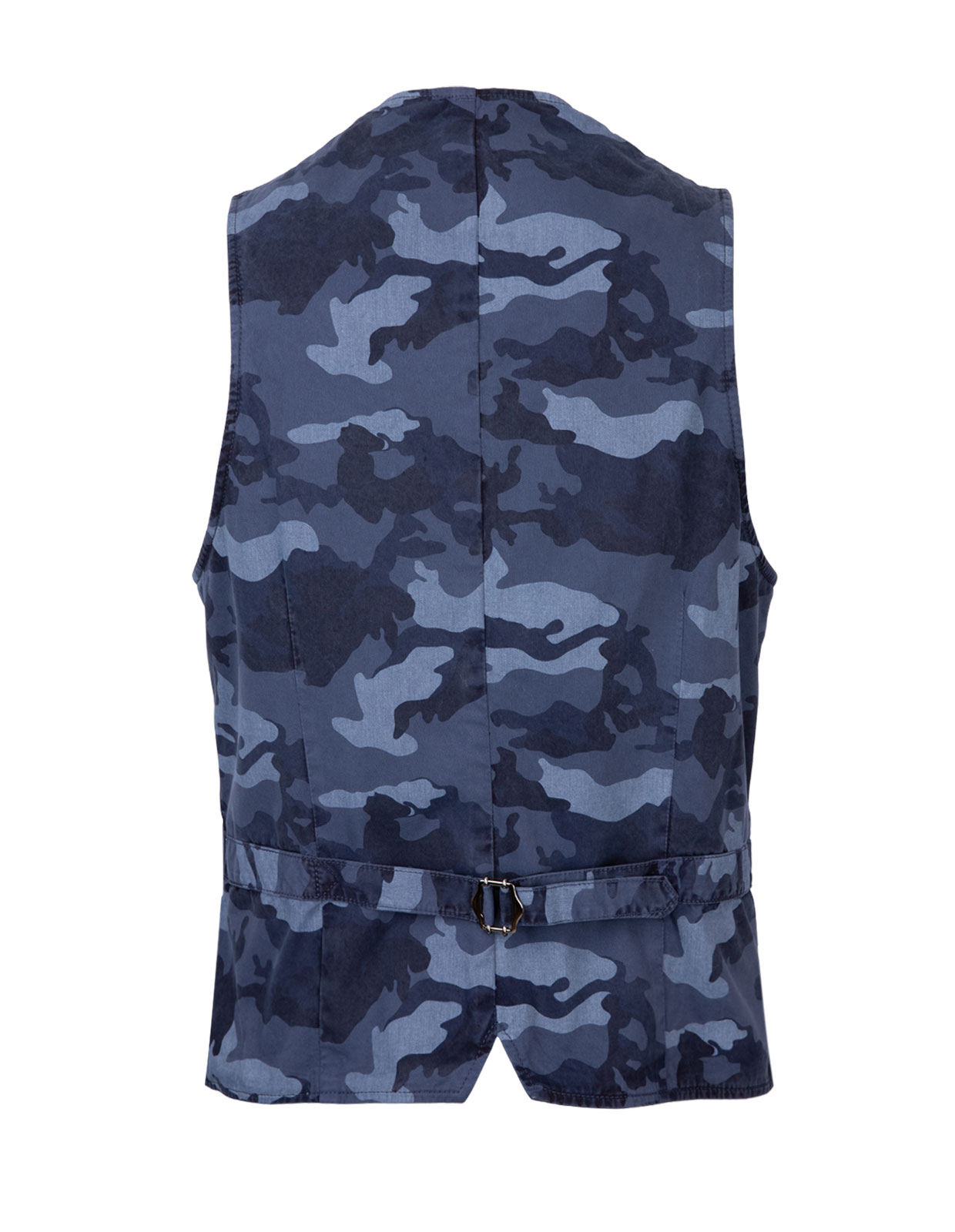 Gilet Regular Jersey Vest Blue Camo