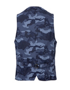 Gilet Regular Jersey Vest Blue Camo Stl 48
