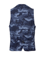 Gilet Regular Jersey Vest Blue Camo