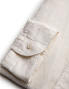 Slim Fit Skjorta Linne Vit