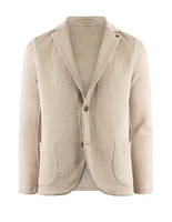 Jerseykavaj Linne Bomull Beige