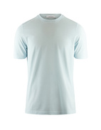 T-shirt Cotton Crew Neck Ljusblå