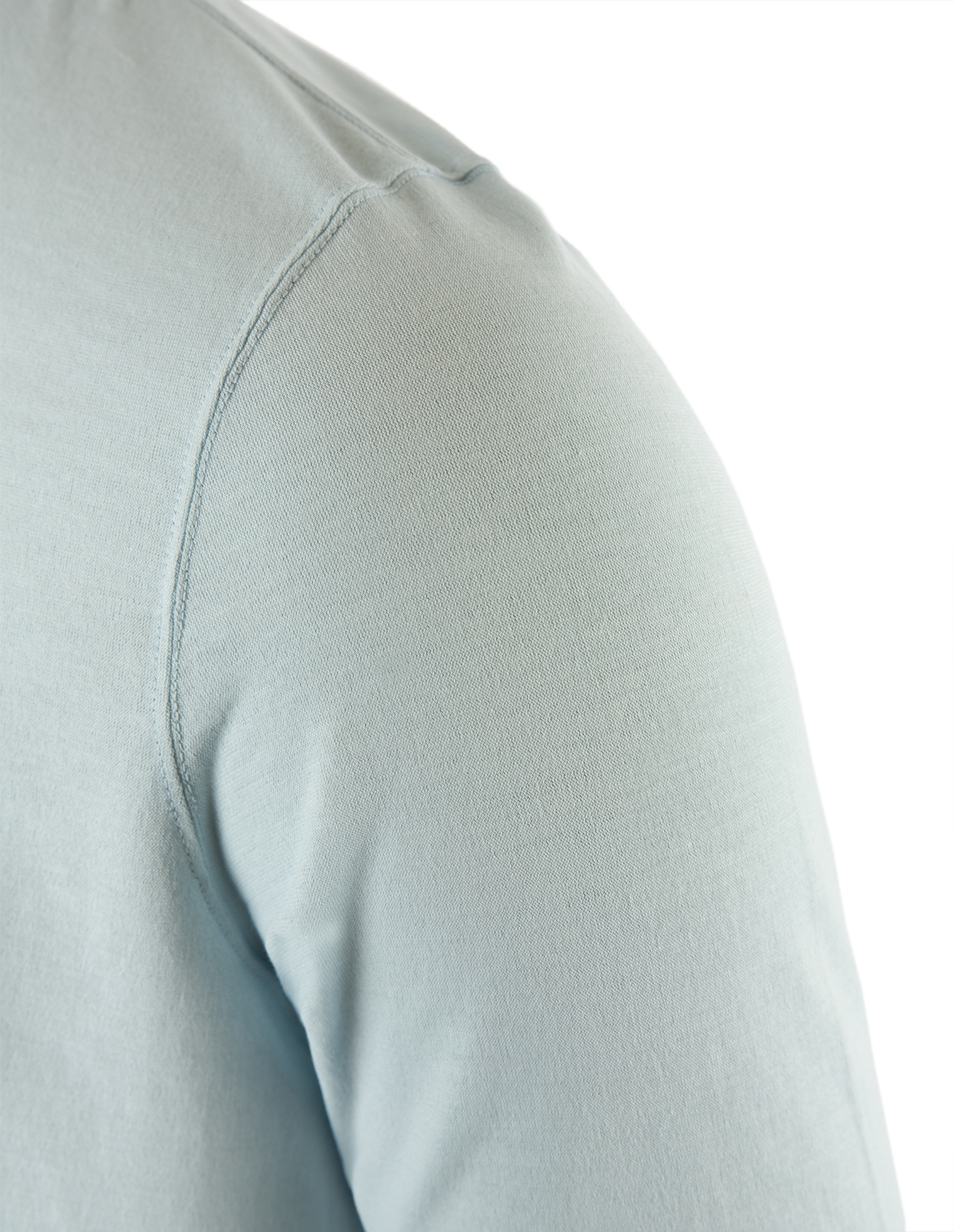 T-shirt Cotton Crew Neck Ljusblå