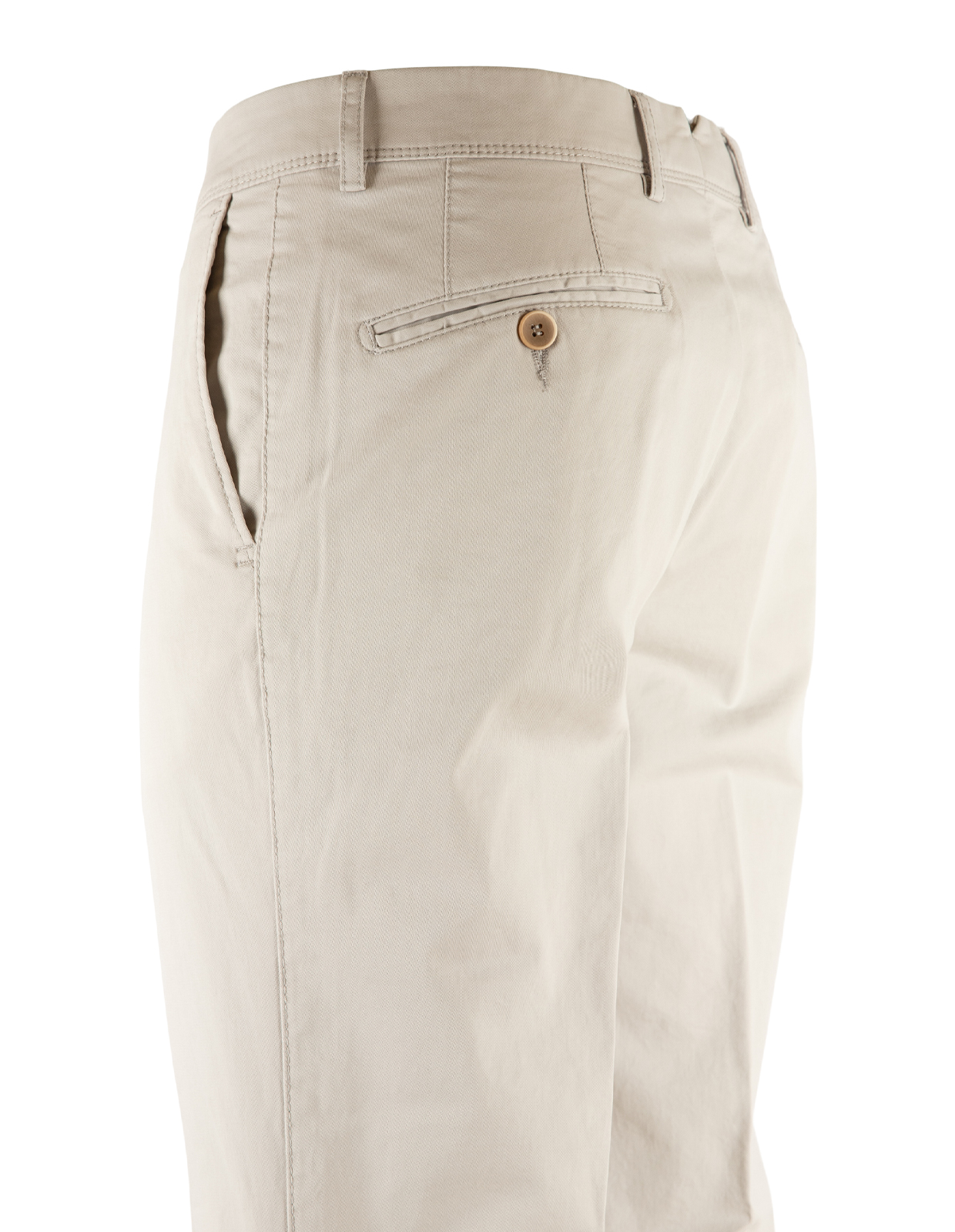 Regular Chinos Bomull Stretch Ljusbeige 56