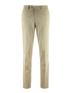 Regular Chinos Bomull Stretch Mossgrön