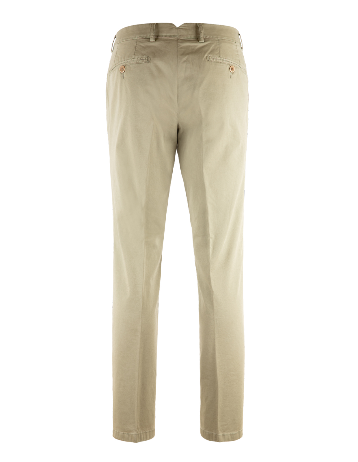 Regular Chinos Bomull Stretch Mossgrön