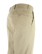 Regular Chinos Bomull Stretch Mossgrön