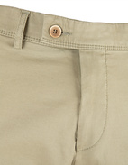 Regular Chinos Bomull Stretch Mossgrön