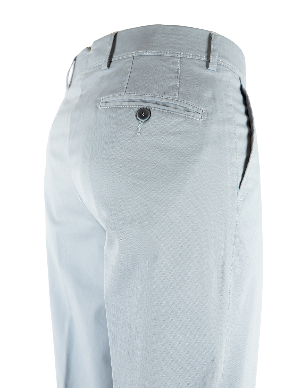 Regular Chinos Bomull Stretch Ljusblå