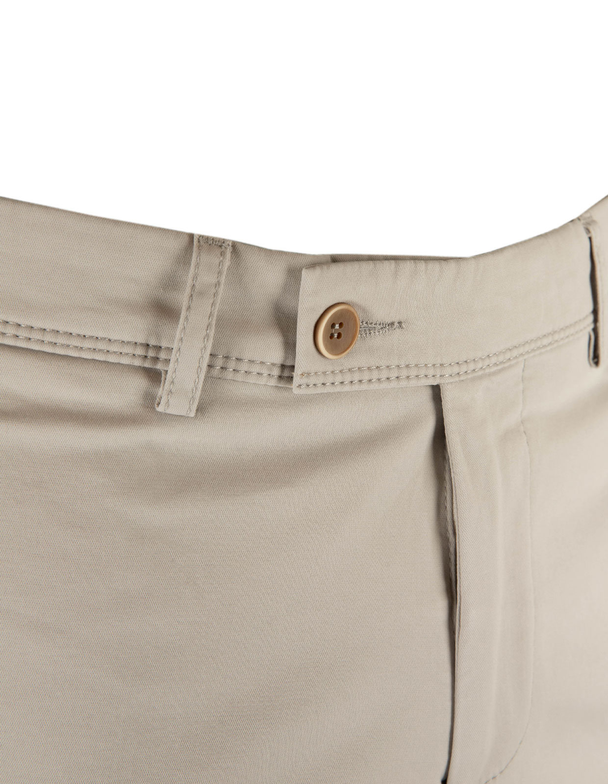 Shorts Bomull Stretch Ljusbeige