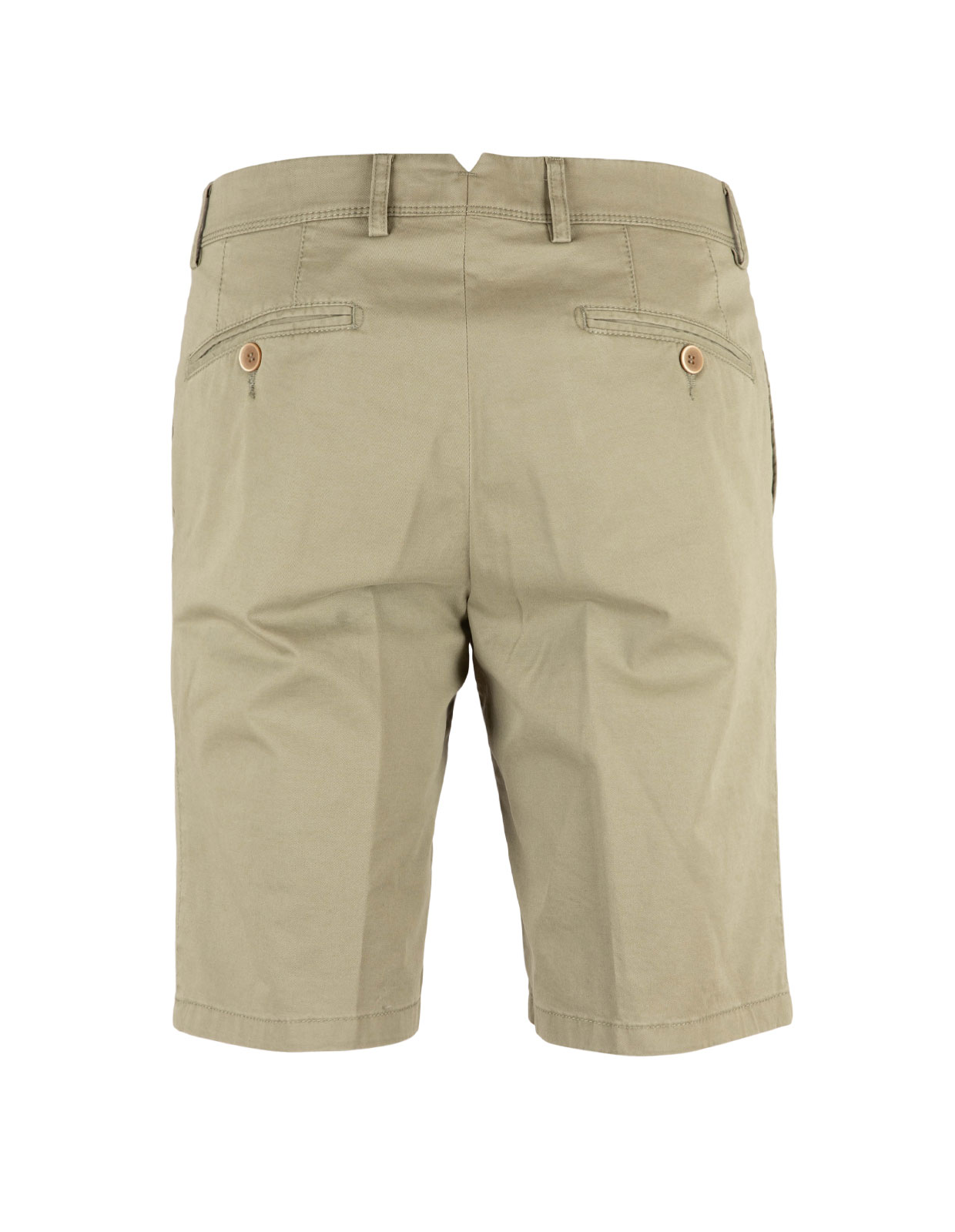 Shorts Bomull Stretch Mossgrön